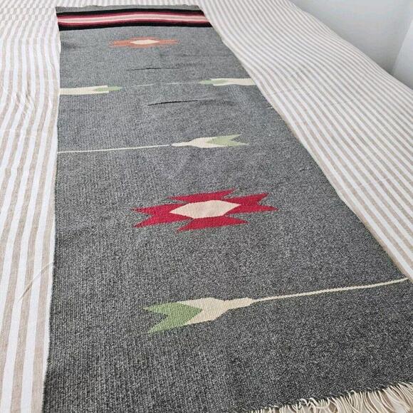 Other - Vintage Antique Native American Handwoven Tapestry Wall Hanging Runner 55"x18"